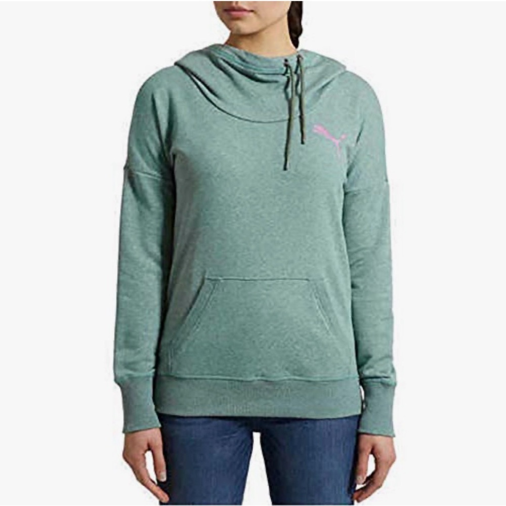 Puma Refresh Long Sleeve Hoodie Laurel Wreath Green Medium M Women’s